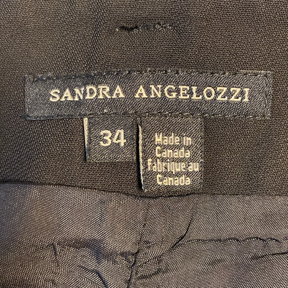 Sandra Angelozzi Crepe Pant - Black - Size 34 - Picture 3 of 4